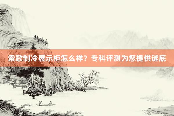 索歌制冷展示柜怎么样？专科评测为您提供谜底
